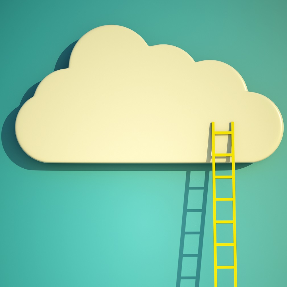 Emphasis - cloud with ladder vector square resize