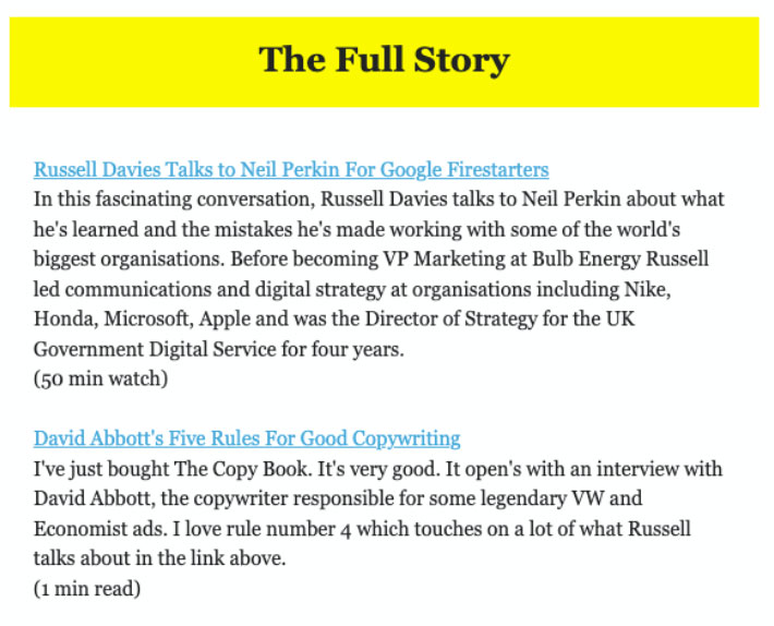 First half of email excerpt. Full description and transcript of full image below, under summary field labelled 'Open image description and transcript'.